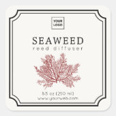 Seaweed Reed Diffuser Label スクエアシール (正面)