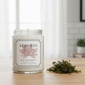 Seaweed Soy Wax Candle Label スクエアシール