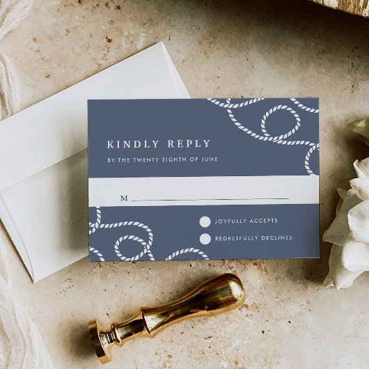 Seaworthy RSVPカード | スレート