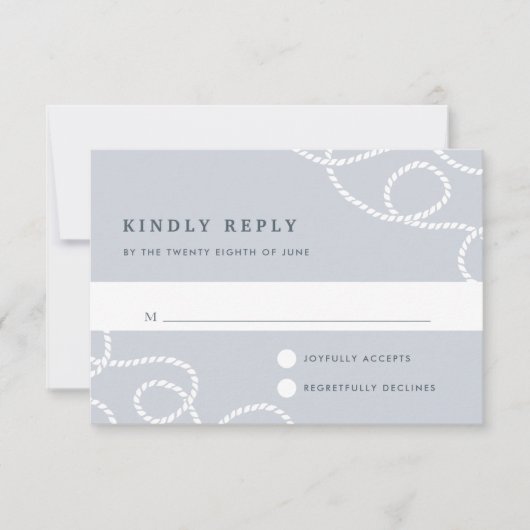 Seaworthy RSVPカード | フォグ (正面)