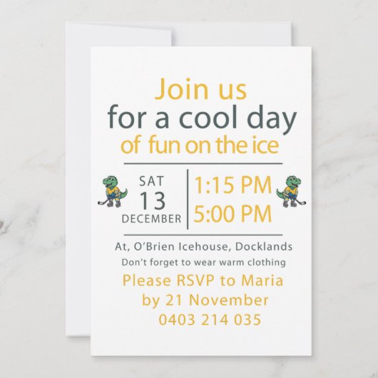 Sebastian Birthday 7th  招待状 (裏面)