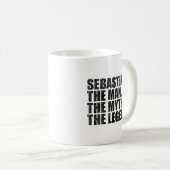 Sebastian The Man The Myth The Legend コーヒーマグカップ (正面右)