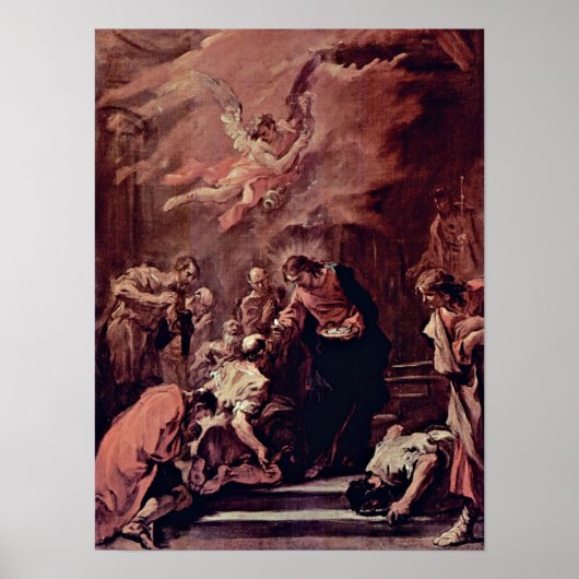 Sebastiano Ricci – 使徒たちの聖餐式 ポスター (正面)