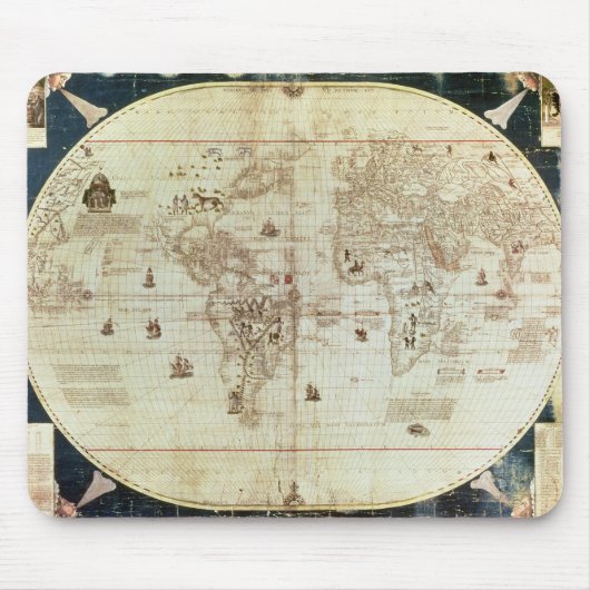 Sebastienが設計している世界のRc C 2487の地図 マウスパッド (正面)