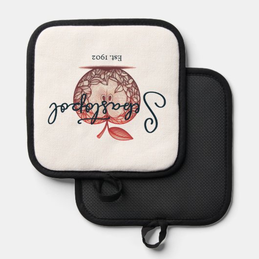 Sebastopol California Gravenstein Apple Fair 鍋敷き (正面/裏面)