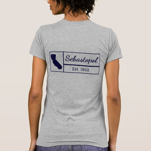 Sebastopol California Sonoma Gravenstein Apple Tシャツ (裏面)