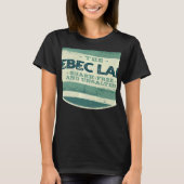 Sebec Lake Shark Free and Unsalted Camping Maine C Tシャツ (正面)