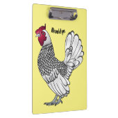 Sebright chicken cartoon illustration クリップボード (右)