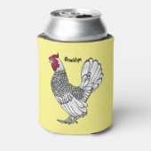 Sebright chicken cartoon illustration  缶クーラー (缶裏面)