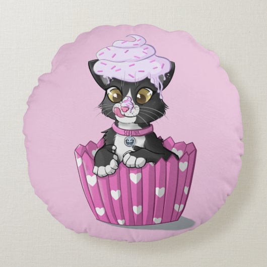 Sebrinaの円形の装飾用クッション(16") ラウンドクッション (正面)