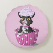 Sebrinaの円形の装飾用クッション(16") ラウンドクッション (裏面)