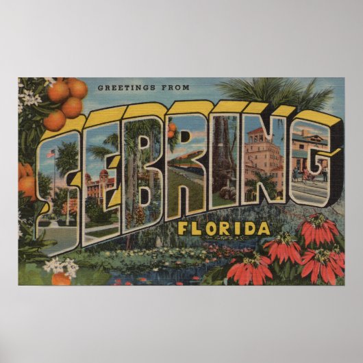 Sebring, Florida – ラージ・レター・シーン ポスター (正面)