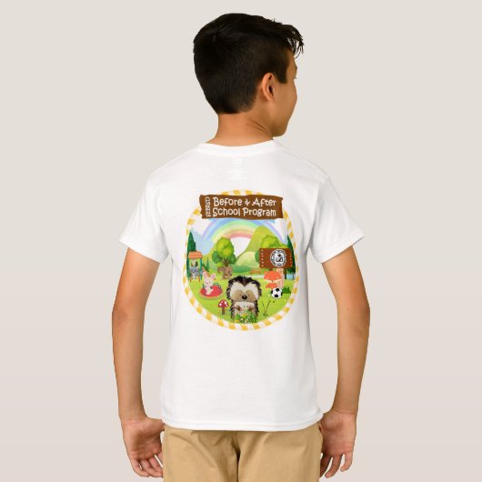 SEBRSD B/ASPの青年背部ロゴのTシャツ Tシャツ (裏面フル)