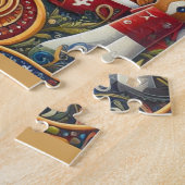 secチャンピオンズフロックアートデザイン ジグソーパズル (側面)