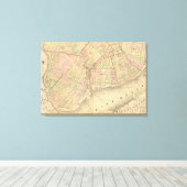 Sec 1ブルックリンの地図 キャンバスプリント (インサイチュ (ウッドフロア))