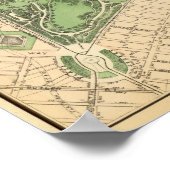 Sec 10ブルックリンの地図 ポスター (角)