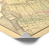 Sec 4ブルックリンの地図 ポスター (角)