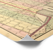 Sec 6ブルックリンの地図 ポスター (角)