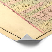 Sec 7ブルックリンの地図 ポスター (角)