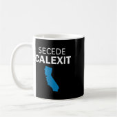 Secede Calexit Tシャツ（政治的Tシャツ） コーヒーマグカップ (左)