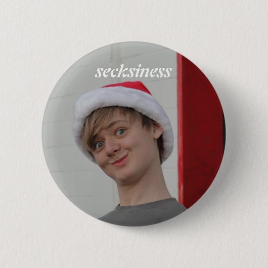 secksinessのクリスマスボタン 缶バッジ (正面)