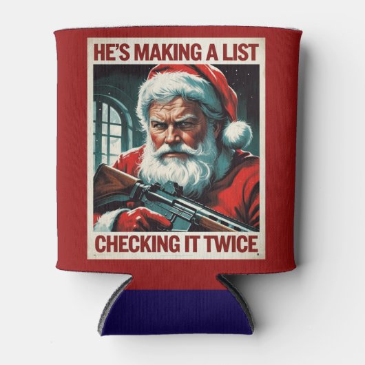 Second Amendment Santa Can Cooler | Gun Rights 缶クーラー (正面)