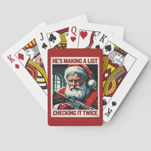 Second Amendment Santa Cards | Gun Rights Poker トランプ (裏面)