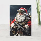 Second Amendment Santa Christmas Card Conservative カード (正面)