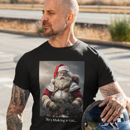 Second Amendment Santa Gun Rights Naughty List Tシャツ