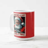 Second Amendment Santa Mug 2A Christmas Coffee Cup コーヒーマグカップ (正面左)
