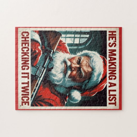 Second Amendment Santa Puzzle | Gun Rights Jigsaw ジグソーパズル (横)