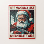 Second Amendment Santa Puzzle | Gun Rights Jigsaw ジグソーパズル (縦)