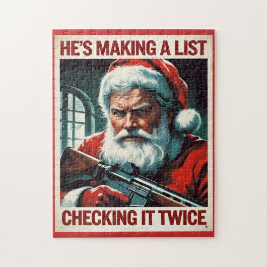 Second Amendment Santa Puzzle | Gun Rights Jigsaw ジグソーパズル (縦)