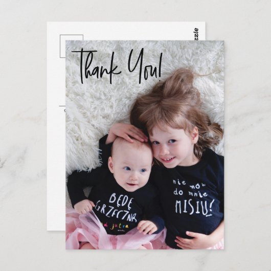 Second Baby Girl Showerありがとうごカスタムざい ポストカード (正面/裏面)