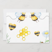 Second Bee Day So Sweet To Bee Two Bee写真 招待状 (裏面)