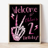 Second Birthday Welcome Sign, Bad TWO the Bone ポスター