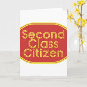 Second Class Citizen Post Office Card カード (黄色い花)