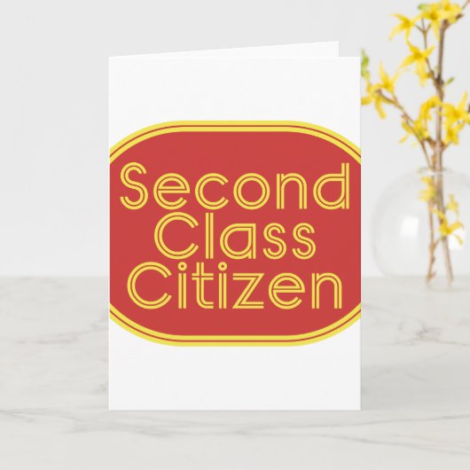 Second Class Citizen Post Office Card カード (黄色い花)
