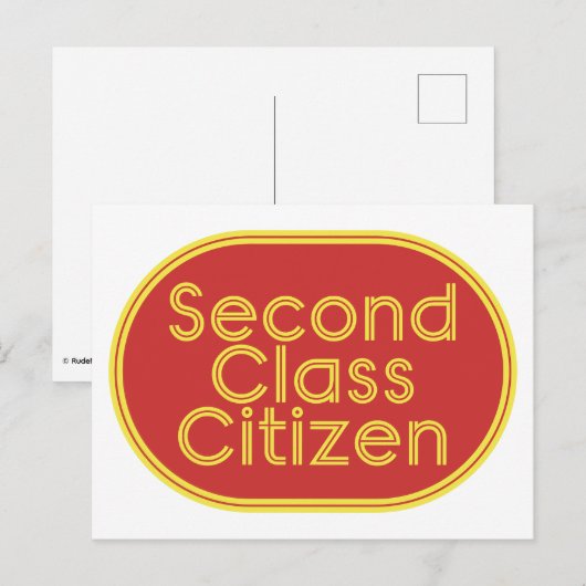 Second Class Citizen Post Office Postcard シーズンポストカード (正面/裏面)