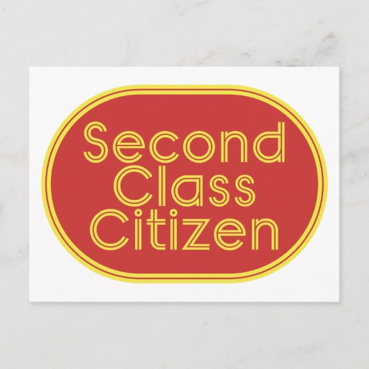 Second Class Citizen Post Office Postcard シーズンポストカード (正面)