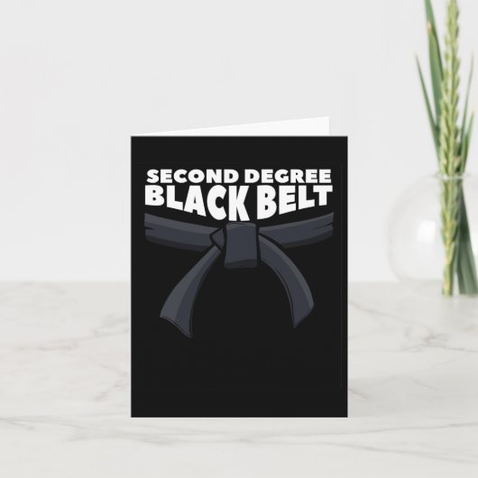 Second Degree Black Belt Martial Arts Karate 1  カード (正面)