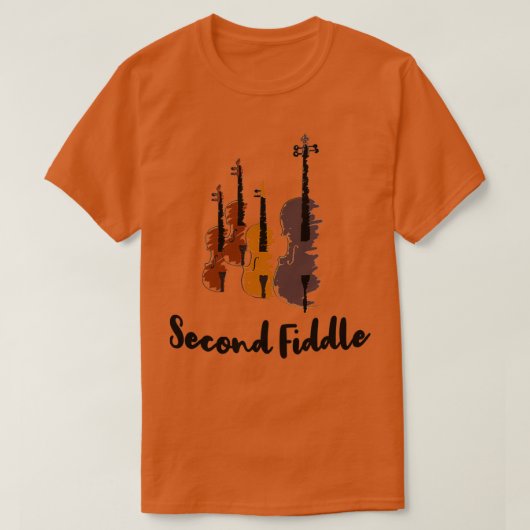Second Fiddle Violinist Musical Classic TShirt Tシャツ (デザイン正面)