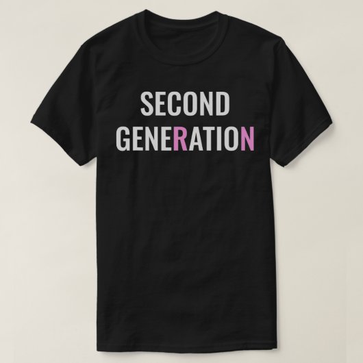 Second Generation Nurse Inspired 2nd Generation RN Tシャツ (デザイン正面)