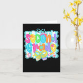 Second Grade Back To School 2nd Grade Coquette Tea カード (黄色い花)