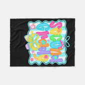 Second Grade Back To School 2nd Grade Coquette Tea フリースブランケット (正面(横))