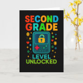 Second Grade Level Unlocked Gamer Ck To School Con カード (黄色い花)