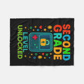 Second Grade Level Unlocked Gamer Ck To School Con フリースブランケット (正面(横))