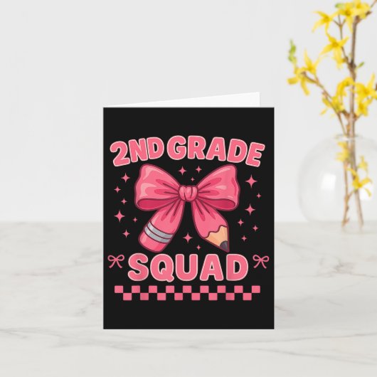 Second Grade Squad First Day Of School 2nd Grade C カード (黄色い花)