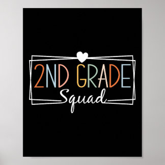 Second Grade Squad Teachers Kids 2nd Grade Ck To S ポスター