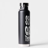 Second Grade Teacher Minimalist Text ウォーターボトル (右面)